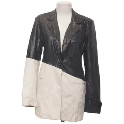 Jakke (Sort, Hvid) fra Boohoo Tall Bomuld, Polyester, Polyurethan