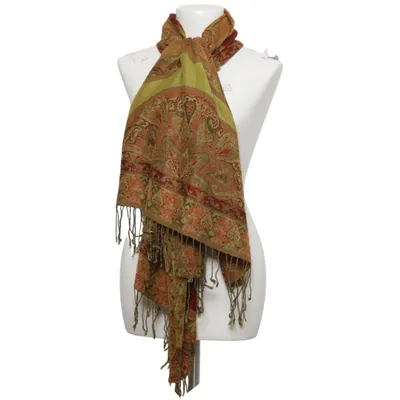 Scarf (Red, Green, Yellow) from Pashmina Silk