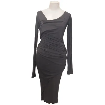 Robe (Gris) de Donna Karan Cupro, Élasthane, Viscose