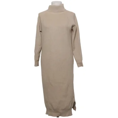 Jurk met col (Beige) van Collection London Acryl, Mohair, Wol