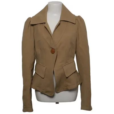 Kavaj (Beige) från Fornarina Polyester, Viskos, Ull