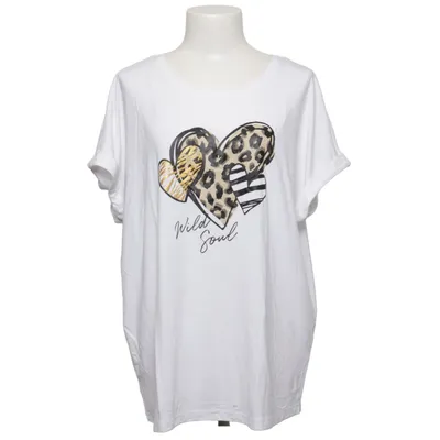 T-shirt (Blanc, Multicolore) de Gina Benotti Élasthane, Polyester, Viscose