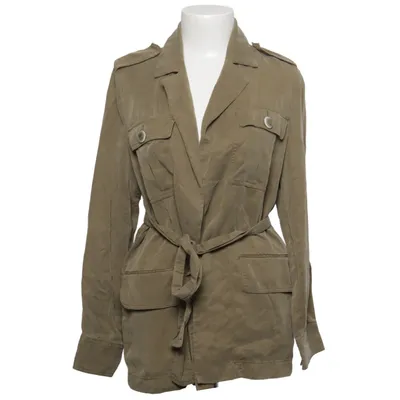 Safarijakke (Beige) fra Mango Bomuld, Linned, Lyocell, Polyester