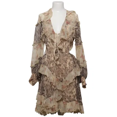 Klänning (Beige, Brun, Flerfärgad) från ASOS Design Polyester