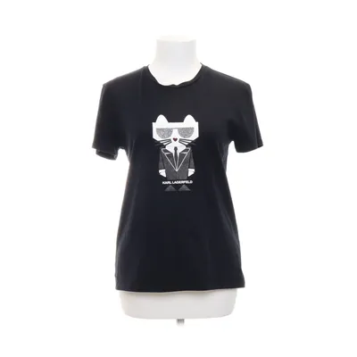 T-shirt (Zwart) van Karl Lagerfeld Katoen, Elastaan