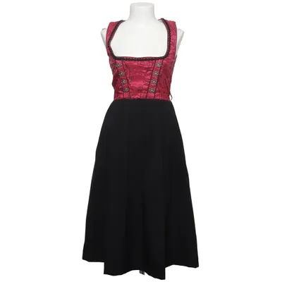 Dirndl (Black, Pink, White) from Fuchs Trachtenmoden Cotton, Polyamide, Polyester