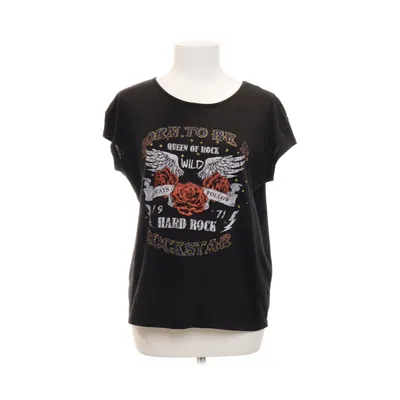 T-shirt (Svart, Flerfärgad) från VILA Bomull, Polyester