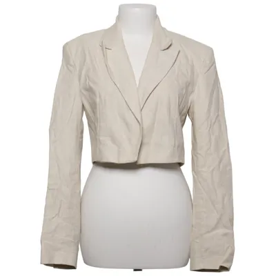 Blazer (Beige) from Zara Cotton, Polyester