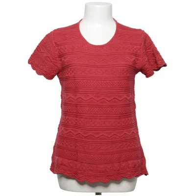 Pull-over (Rouge) de Oleana Laine de mouton, Soie