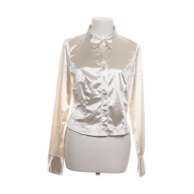 Shirt (White) from Divided by H&M Elastane, Polyester