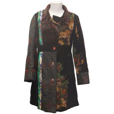 Coat (Black, Multicolored) from 101 Idees Cotton, Polyester