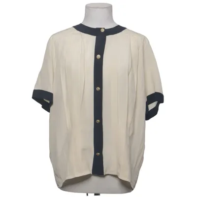 Bluse (Beige, Blau) von MaxMara Seide