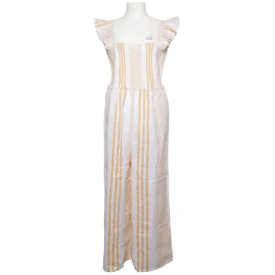 Jumpsuit (White, Beige) from ASOS Cotton, Linen