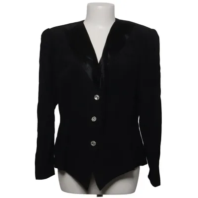 Blazer (Black) from Fashion Style Acetate, Viscose