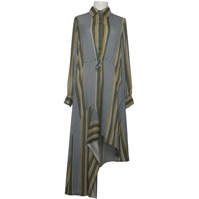 Skjortklänning (Gul, Grå, Flerfärgad) från Mykke Hofmann Polyester, Viskos