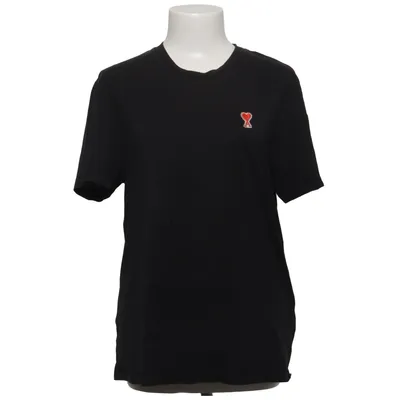 T-shirt (Sort) fra AMI Paris Økologisk bomuld