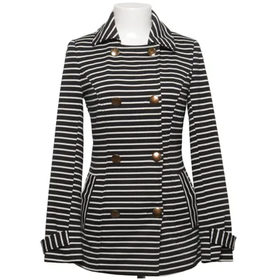 Pea coat (Black, White) from Atmosphere Elastane, Polyester, Viscose