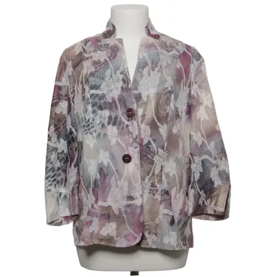 Blazer (Lilla, Brun, Flerfarvet) fra Hermann Lange Bomuld, Polyester