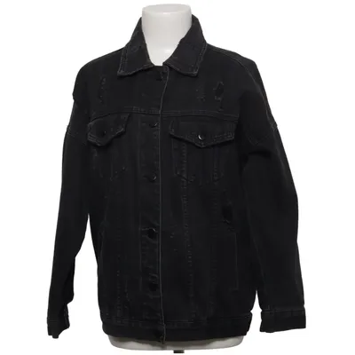Denim jacket (Black) from Re-Dress Cotton, Polyester
