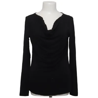 T-shirt à manches longues (Noir) de Cecilia Classics Élasthane, Viscose