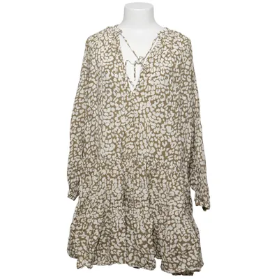 Dress (White, Green) from Love Stories x H&M Cotton
