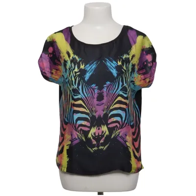 T-shirt (Svart, Flerfärgad) från Montego Polyester, Viskos