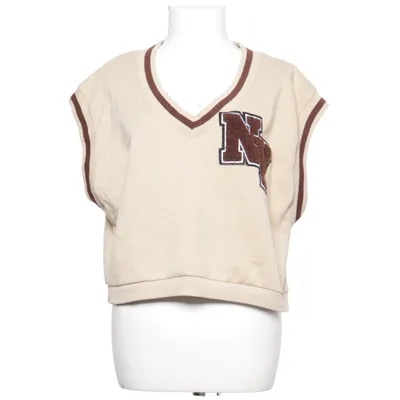 Crop top (Beige, Marron) de FB Sister Coton, Polyester