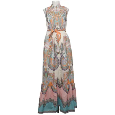Maxi jurk (Wit, Meerkleurig) van Mochy Katoen, Polyester