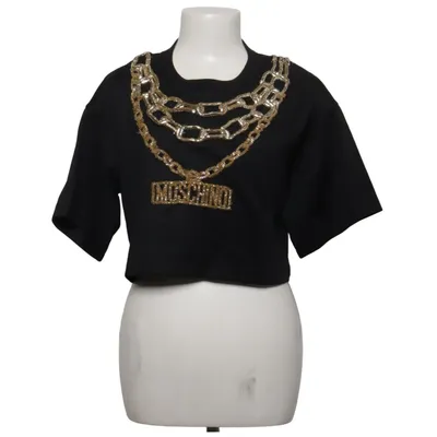 T-shirt (Sort) fra H&M x Moschino Bomuld, Polyester