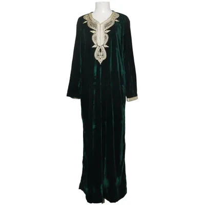 Långklänning (Grön) Bomull, Polyester