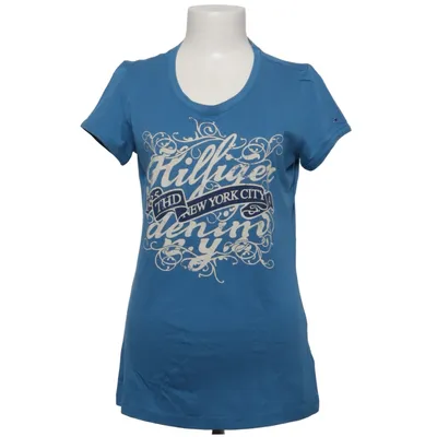 T-shirt (Bleu) de Tommy Hilfiger Denim Coton, Polyester