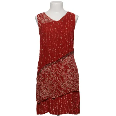 Dress (Red, White) from ISHWAR Viscose