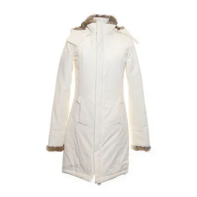 Donsjas (Wit) van Woolrich Katoen, Dons, Nylon, Konijnenbont