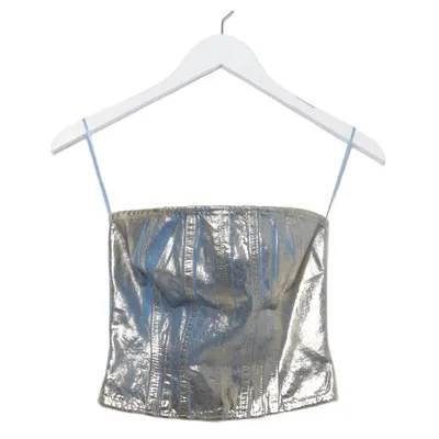 Tube top (Silver) from Pull & Bear Cotton