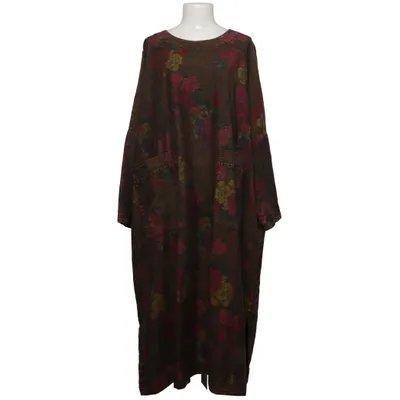Klänning (Brun, Flerfärgad) från Buykud Bomull, Elastan, Polyester