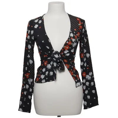 Wrap blouse (Black, Red, White) from Réalisation Silk