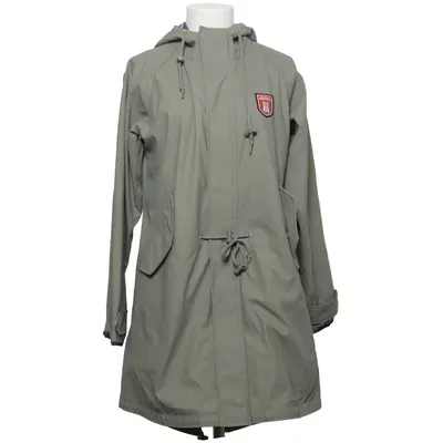 Raincoat (Blue, White, Green) from Denbe Cotton, Polyester, Polyurethane