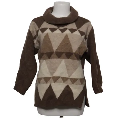 Turtleneck (Brown, Beige) from Leslie Fay