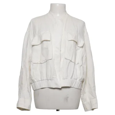 Jakke (Hvid) fra Zara Linned, Polyamid, Viscose