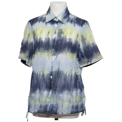 Short sleeve shirt (Blue, Yellow, Multicolored) from Frank Walder Cotton