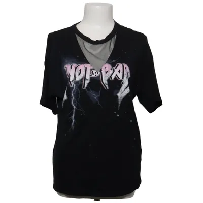 T-shirt (Svart) från Bershka_BSKGIRL Bomull, Modal