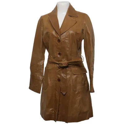 Läderkappa (Brun) Skinn, Polyester