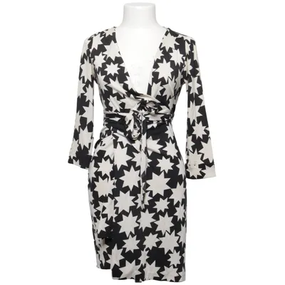 Wrap dress (Black, White) from Diane von Furstenberg Silk