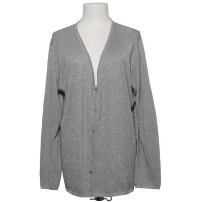 Cardigan (Silver) from Frank Eden Polyester, Viscose