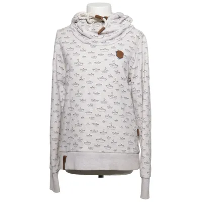 Hoodie (Gray, White) from Naketano Cotton, Polyester