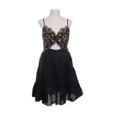 Klänning (Grå, Flerfärgad) från Sandro Bomull, Linne, Polyester