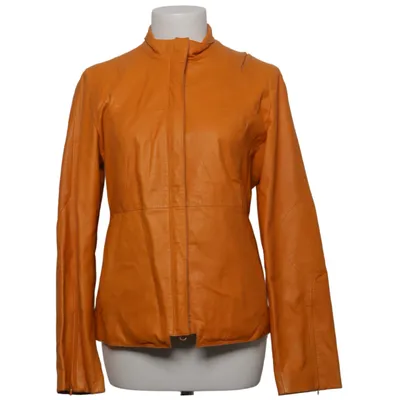 Leather jacket (Orange) from Offset Leather, Polyamide, Polyester