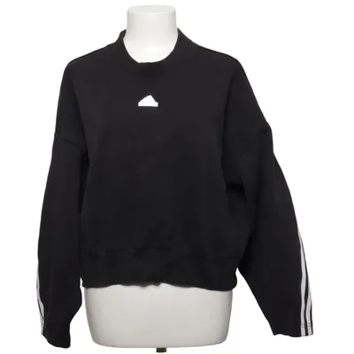 Sweatshirt (Black, White) from Adidas Cotton, Polyester