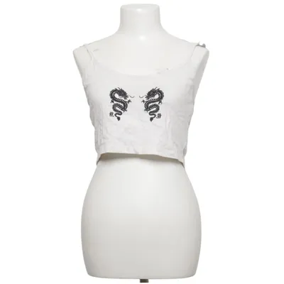 Crop top (Hvid) fra Urban Outfitters Bomuld