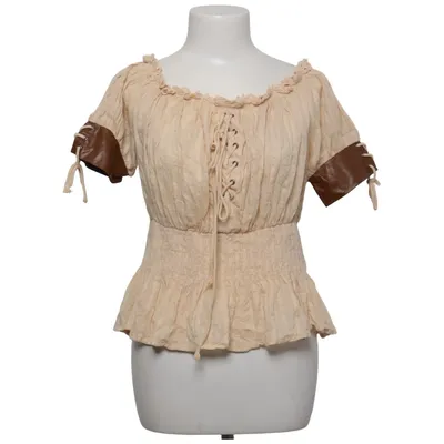 Blouse (Beige, Marron) de Belle Poque Coton, Polyester